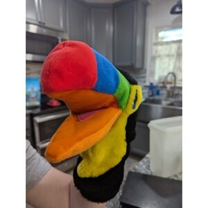 Vintage Aurora Toucan Plush Hand Puppet Bird Puppet